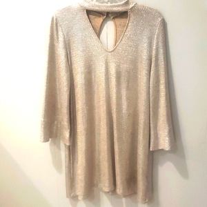 Metallic Gold cocktail dress